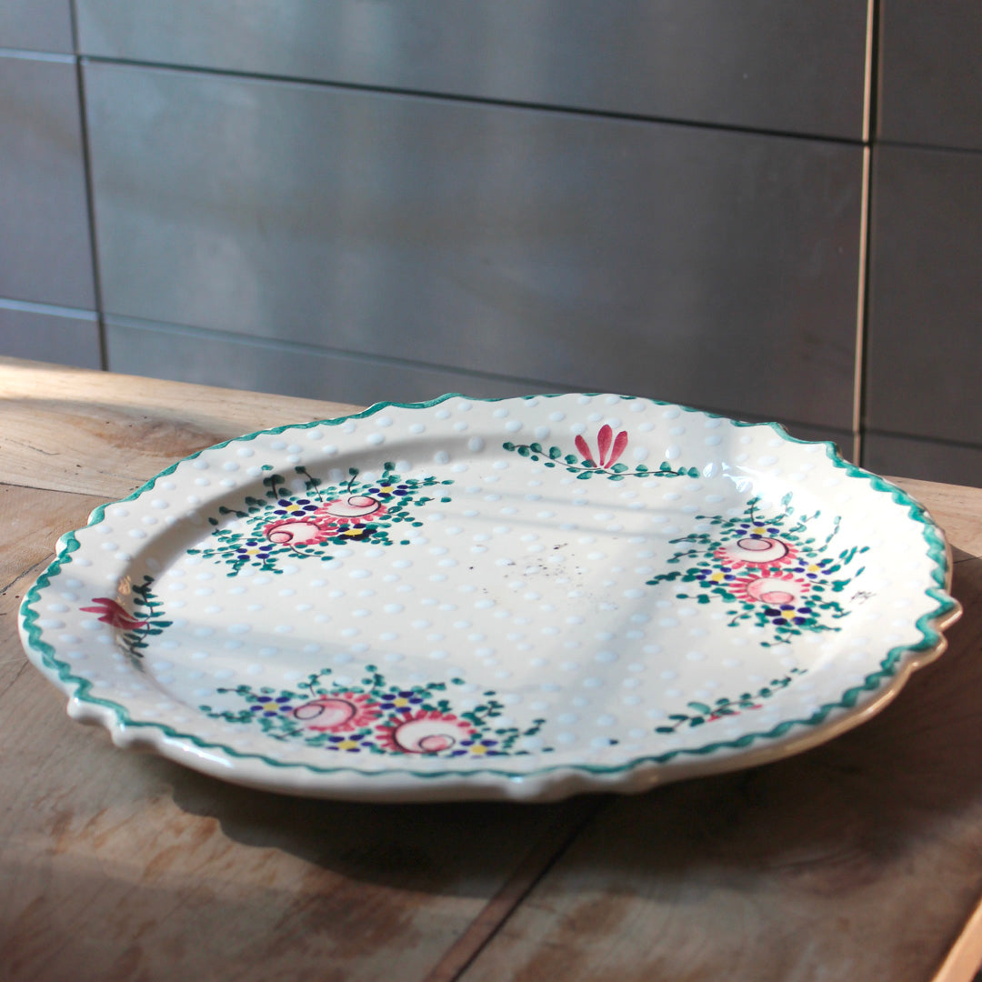 Plat à tarte en céramique vintage