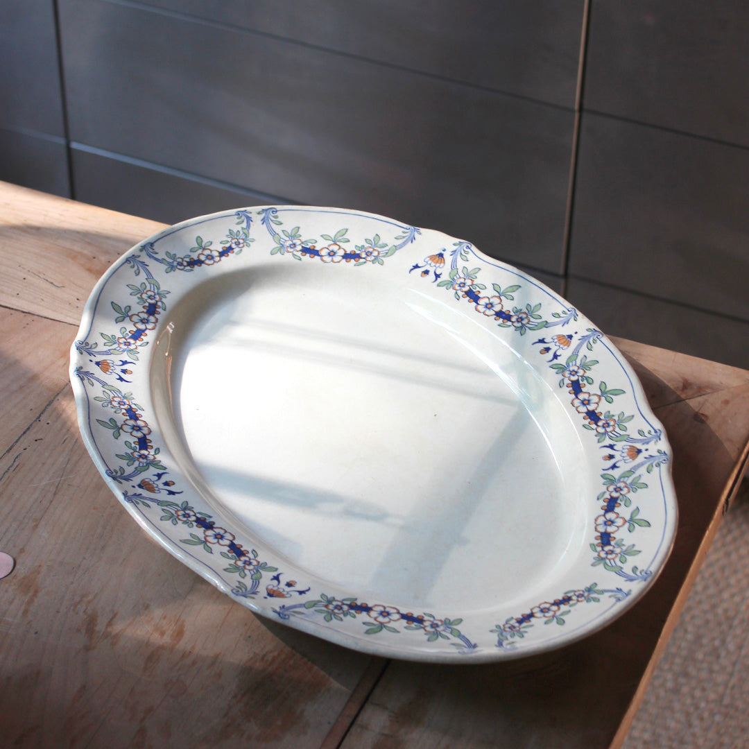 Duo de plats de service de Lunéville vintage
