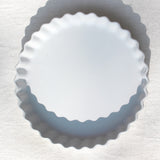 Plat à tarte porcelaine blanche
