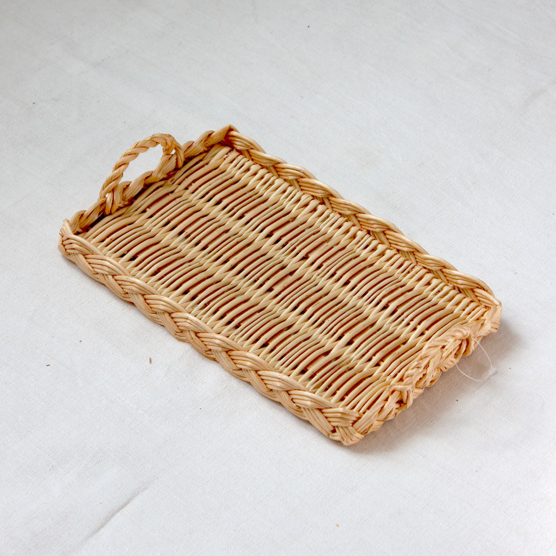 Plateau rectangulaire en osier