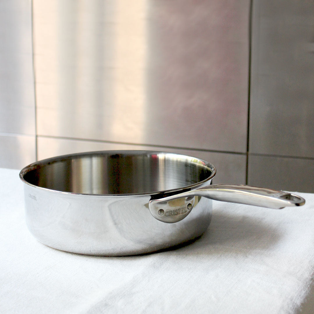Sauteuse Castel Pro inox 18/10 cristel