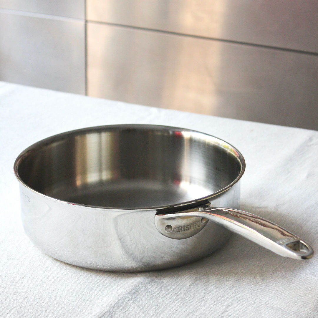 Sauteuse Castel Pro inox 18/10 cristel