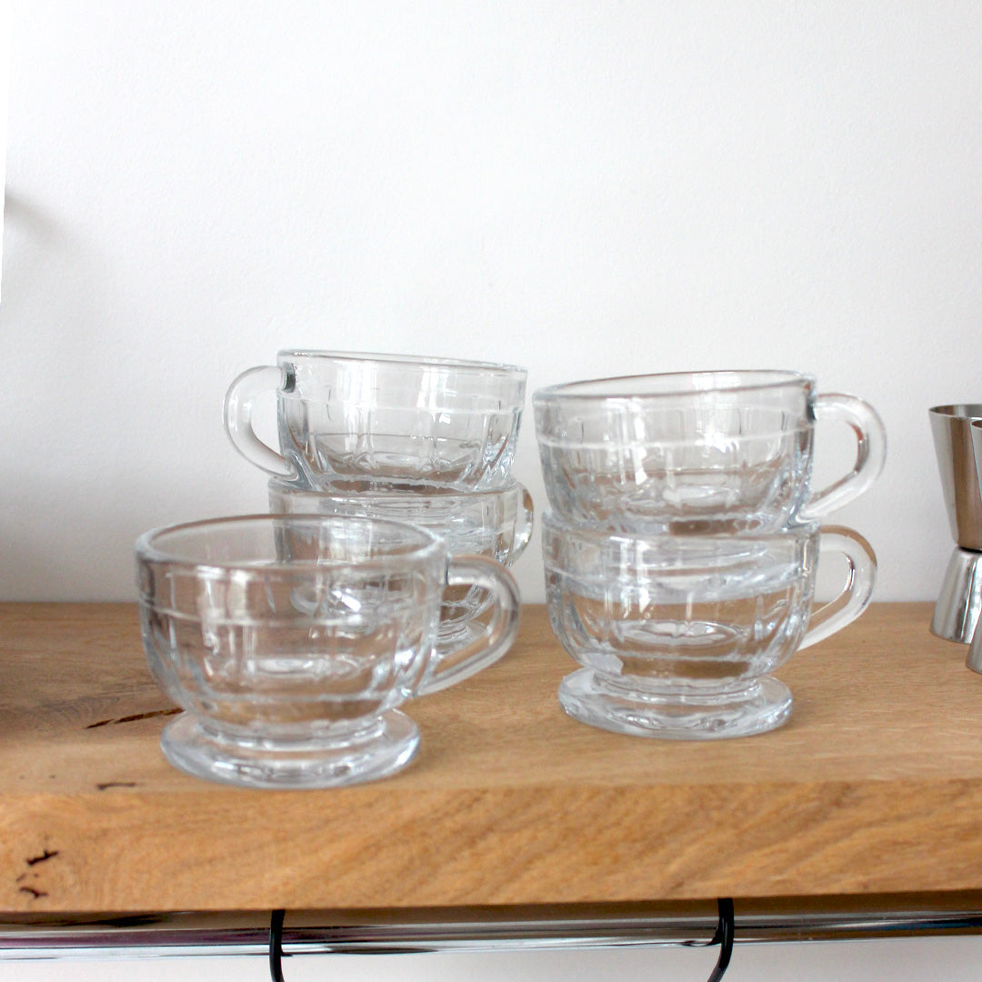 Tasses à expresso en verre