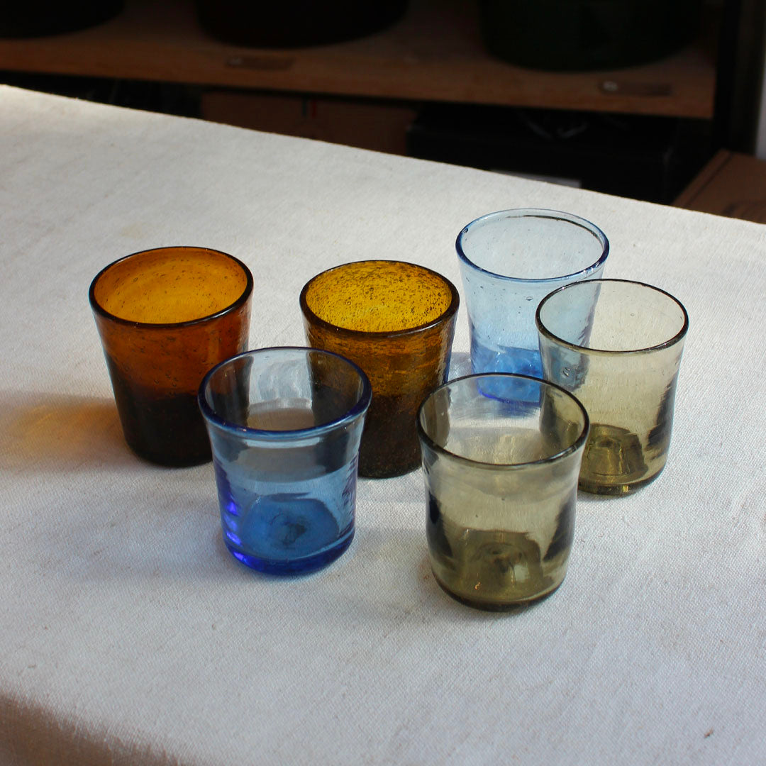 Verre à eau bullé