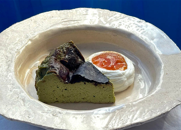 cheesecake matcha basque