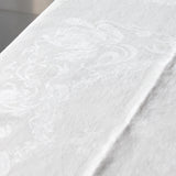 Nappe ancienne damassée
