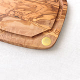 Planche à découper avec rigole en bois d'olivier