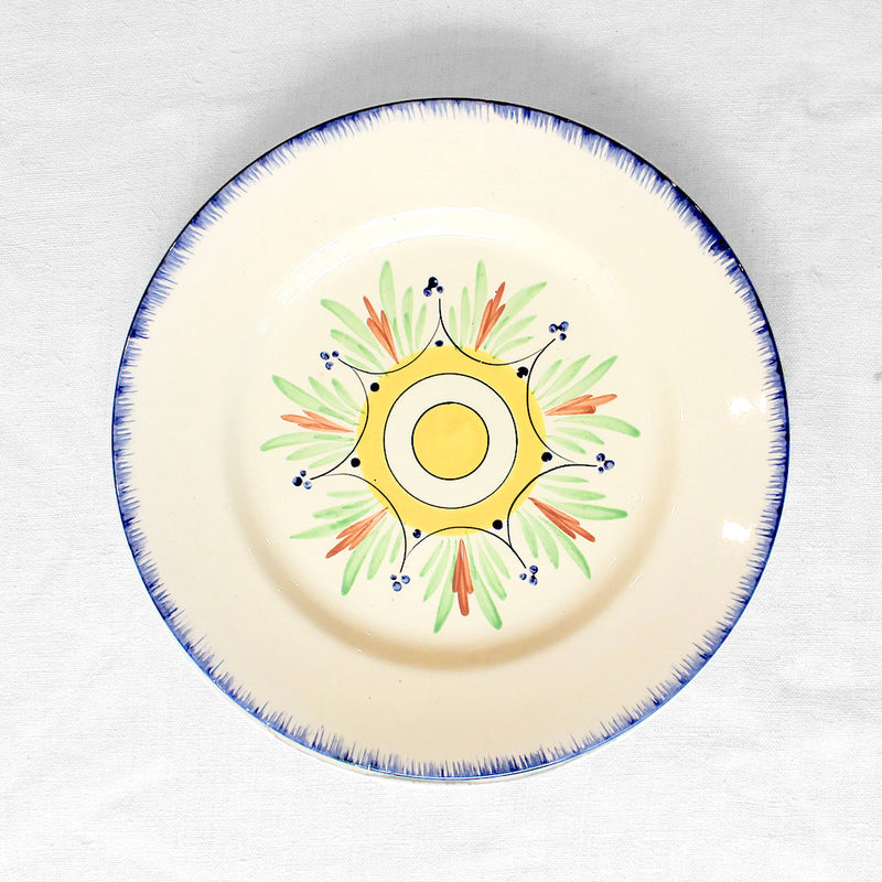 6 grandes assiettes dépareillées style bistrot