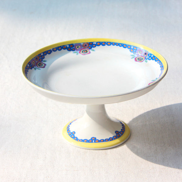 Compotier art déco aux couleurs vives