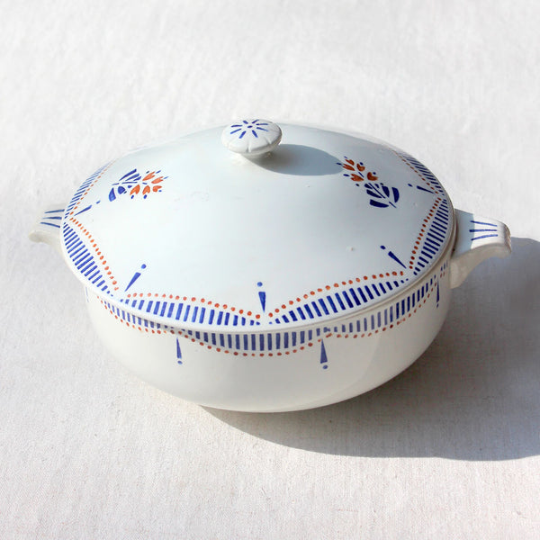 Soupière en faïence art déco
