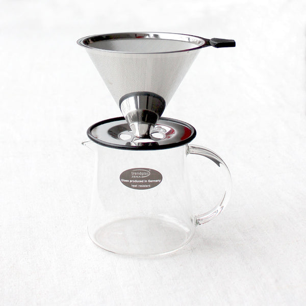 Pot à café en verre