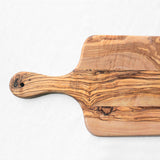 Planche en bois d'olivier avec poignée